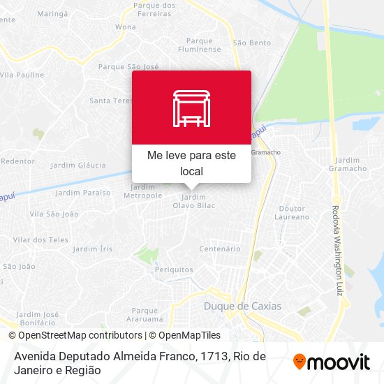 Avenida Deputado Almeida Franco, 1713 mapa