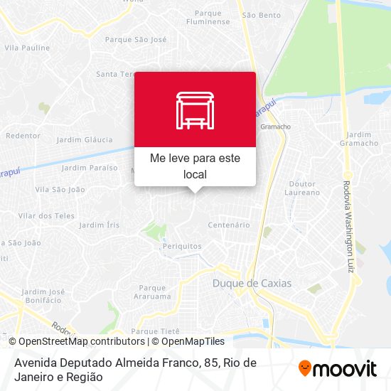 Avenida Deputado Almeida Franco, 85 mapa