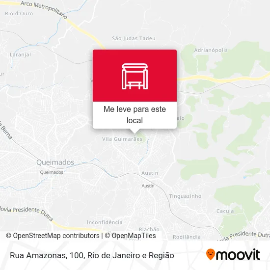 Rua Amazonas, 100 mapa