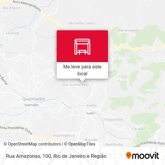 Rua Amazonas, 100 mapa