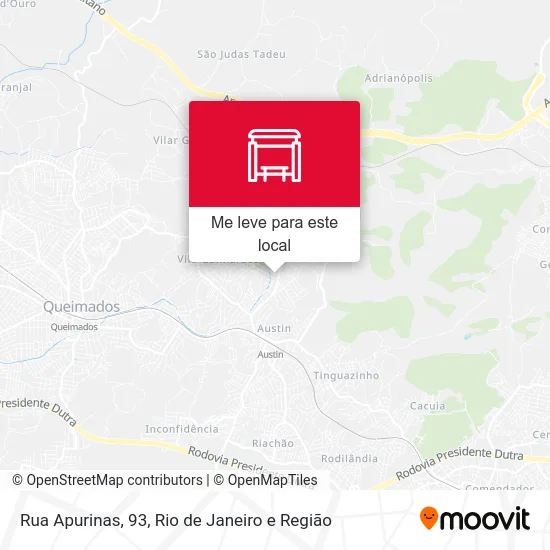 Rua Apurinas, 93 mapa