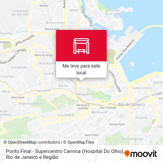 Ponto Final - Supercentro Carioca (Hospital Do Olho) mapa
