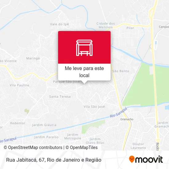 Rua Jabitacá, 67 mapa