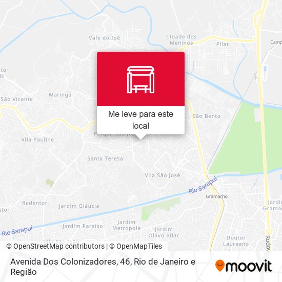 Avenida Dos Colonizadores, 46 mapa