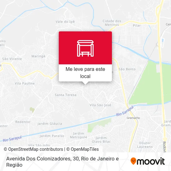 Avenida Dos Colonizadores, 30 mapa