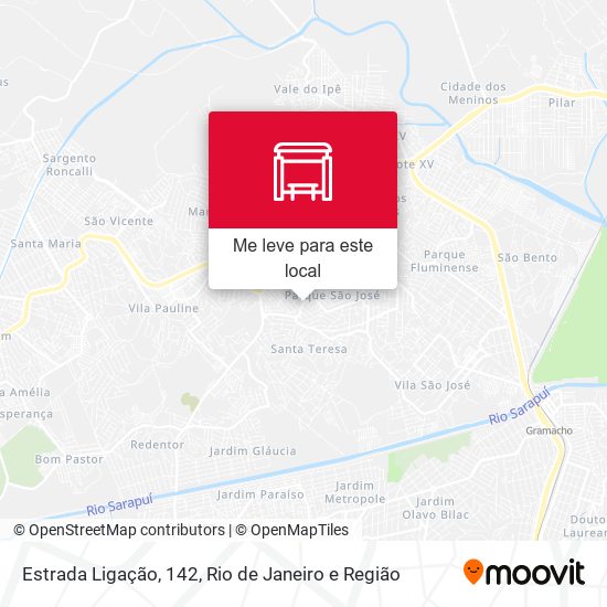 Estrada Ligação, 142 mapa