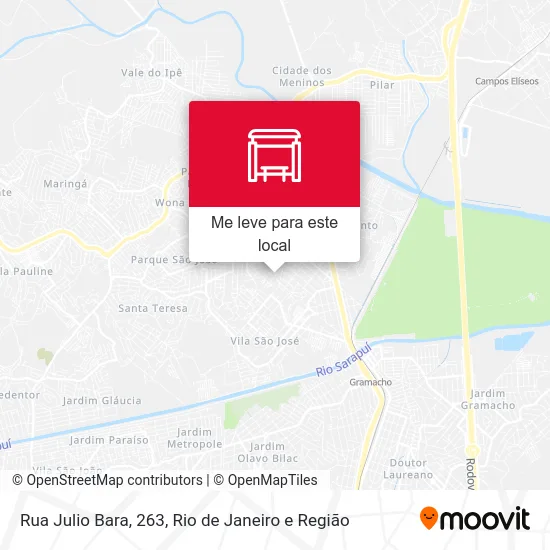 Rua Julio Bara, 263 mapa