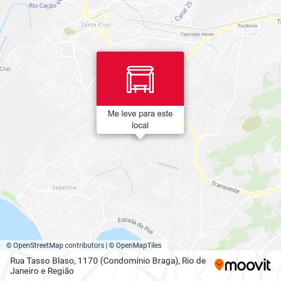 Rua Tasso Blaso, 1170 (Condomínio Braga) mapa