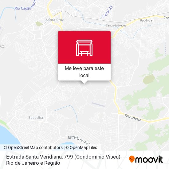 Estrada Santa Veridiana, 799 (Condomínio Viseu) mapa