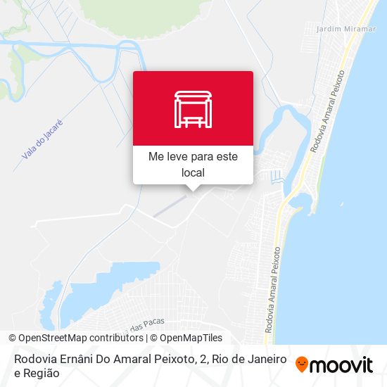 Rodovia Ernâni Do Amaral Peixoto, 2 mapa