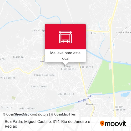 Rua Padre Miguel Castillo, 314 mapa