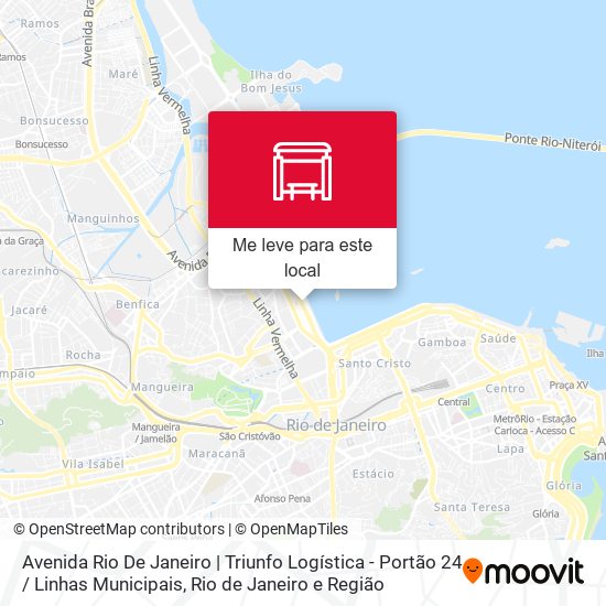 Avenida Rio De Janeiro | Triunfo Logística - Portão 24 / Linhas Municipais mapa
