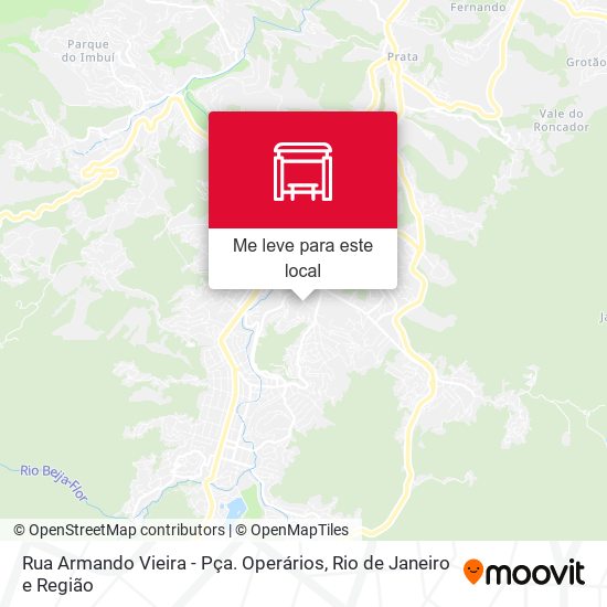 Rua Armando Vieira - Pça. Operários mapa