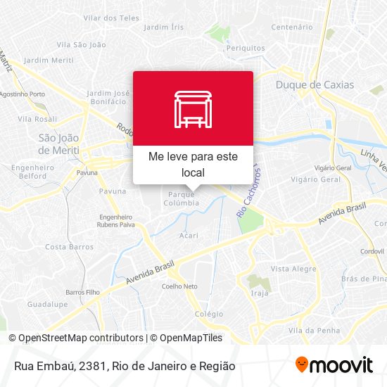 Rua Embaú, 2381 mapa