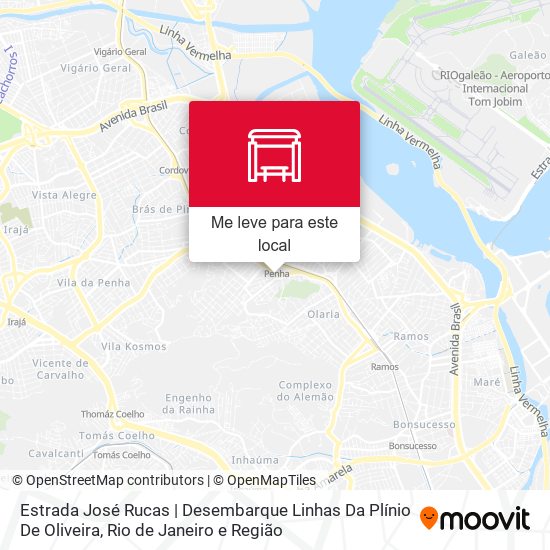 Estrada José Rucas | Desembarque Linhas Da Plínio De Oliveira mapa