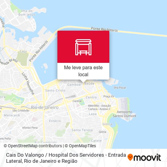 Cais Do Valongo / Hospital Dos Servidores - Entrada Lateral mapa