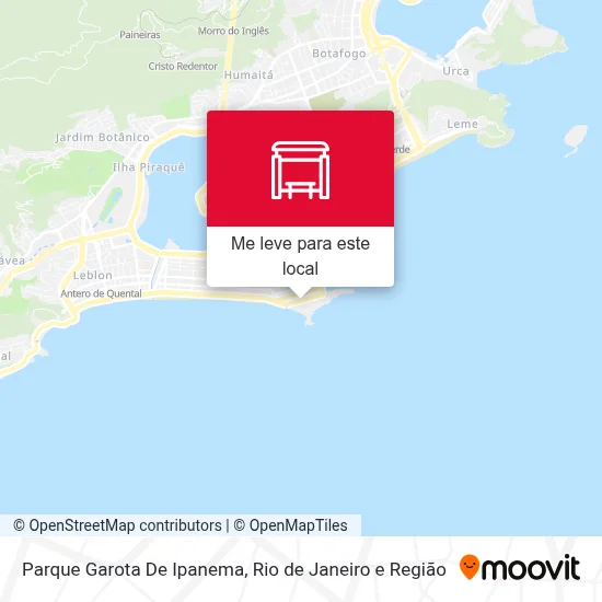 Parque Garota De Ipanema mapa