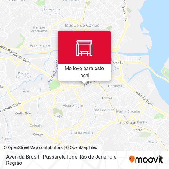 Avenida Brasil | Passarela Ibge mapa