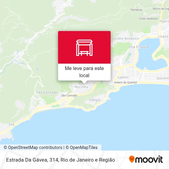 Estrada Da Gávea, 314 mapa