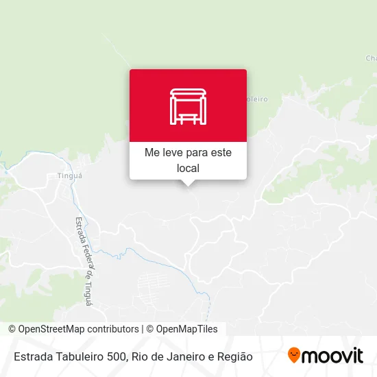 Estrada Tabuleiro 500 mapa