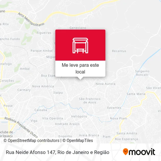 Rua Neide Afonso 147 mapa