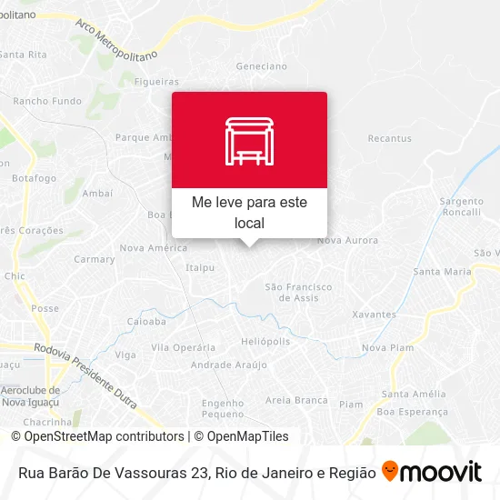 Rua Barão De Vassouras 23 mapa