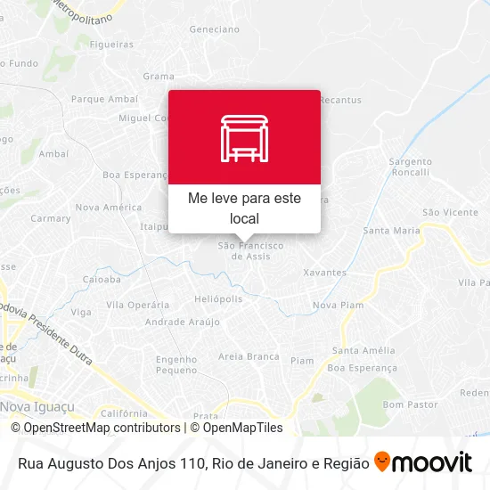 Rua Augusto Dos Anjos 110 mapa