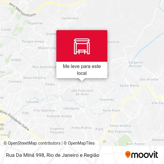 Rua Da Miná 998 mapa