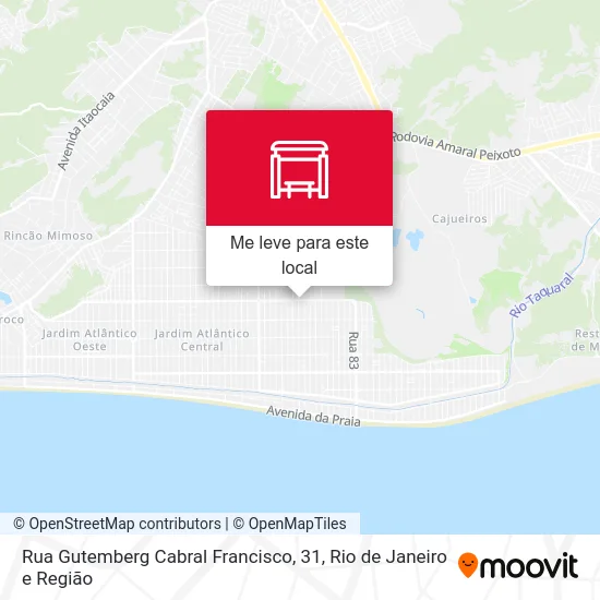 Rua Gutemberg Cabral Francisco, 31 mapa