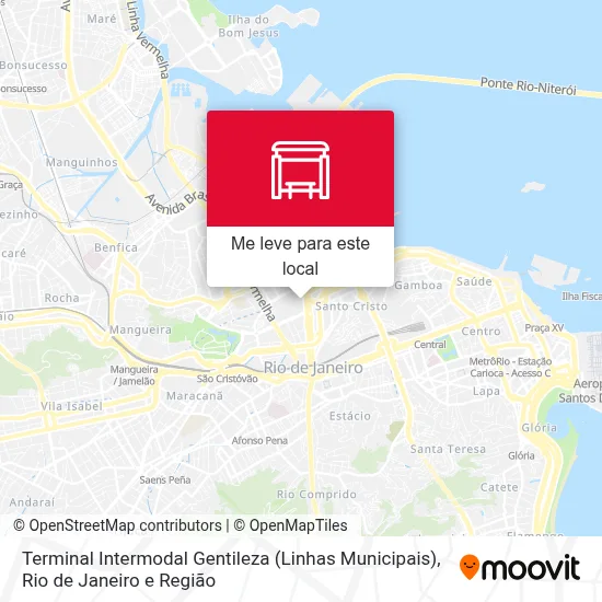 Terminal Intermodal Gentileza (Linhas Municipais) mapa