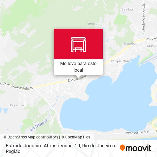Estrada Joaquim Afonso Viana, 10 mapa