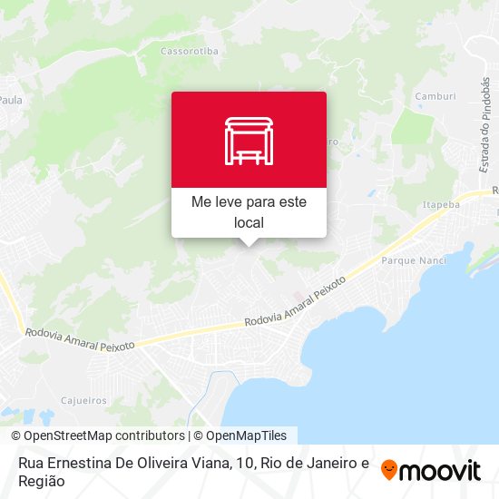 Rua Ernestina De Oliveira Viana, 10 mapa