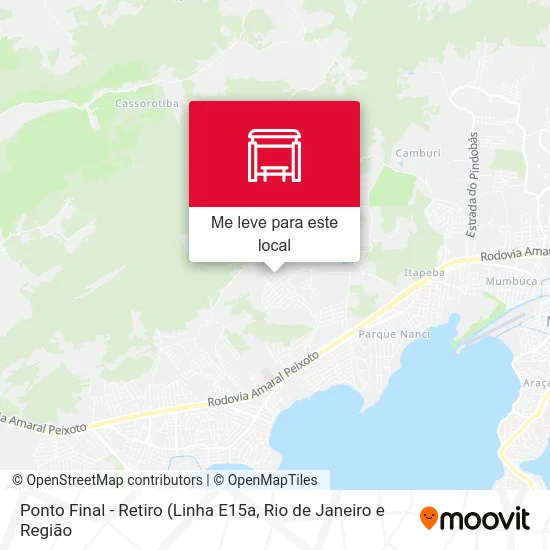 Ponto Final - Retiro mapa