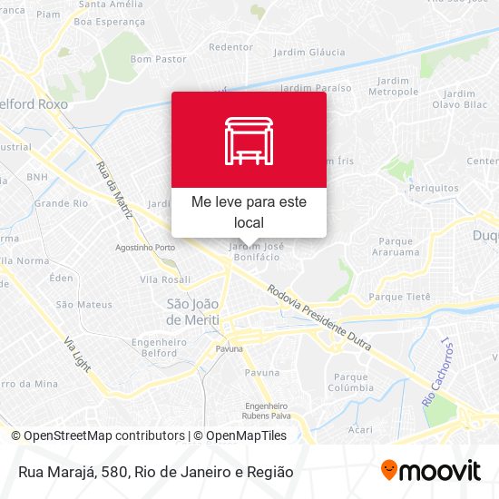 Rua Marajá, 580 mapa