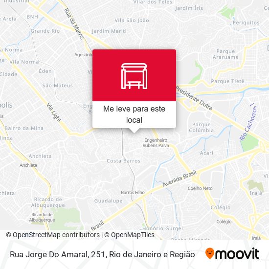 Rua Jorge Do Amaral, 251 mapa