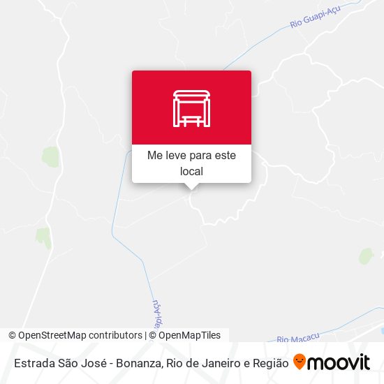 Estrada São José - Bonanza mapa