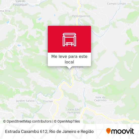 Estrada Caxambú 612 mapa