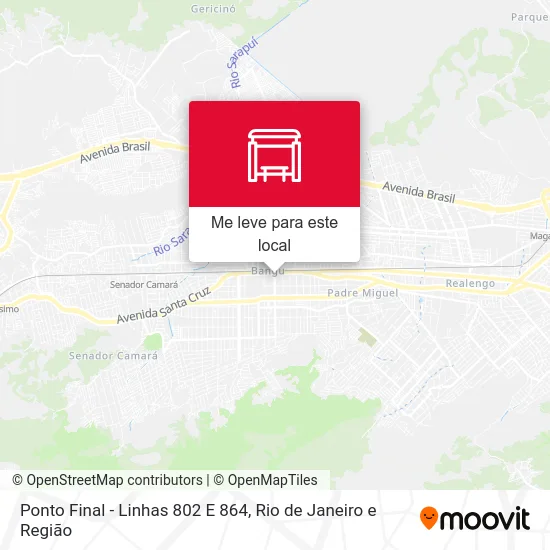 Ponto Final - Linhas 802 E 864 mapa