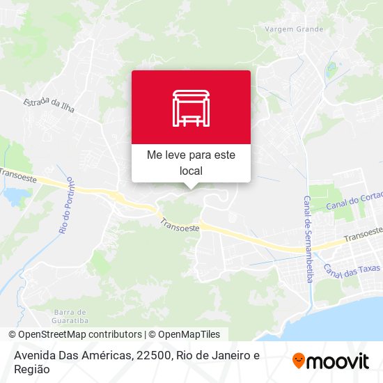 Avenida Das Américas, 22500 mapa