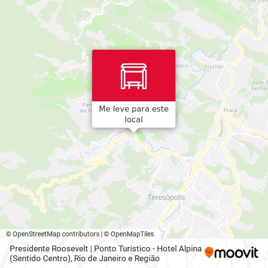Presidente Roosevelt | Ponto Turístico - Hotel Alpina (Sentido Centro) mapa