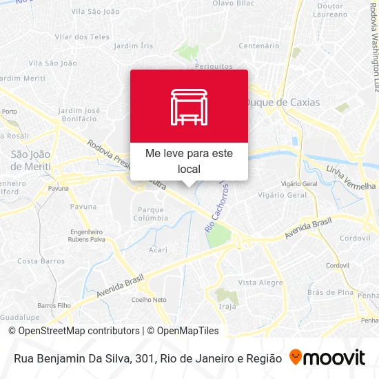 Rua Benjamin Da Silva, 301 mapa