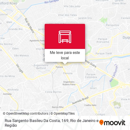 Rua Sargento Basileu Da Costa, 169 mapa