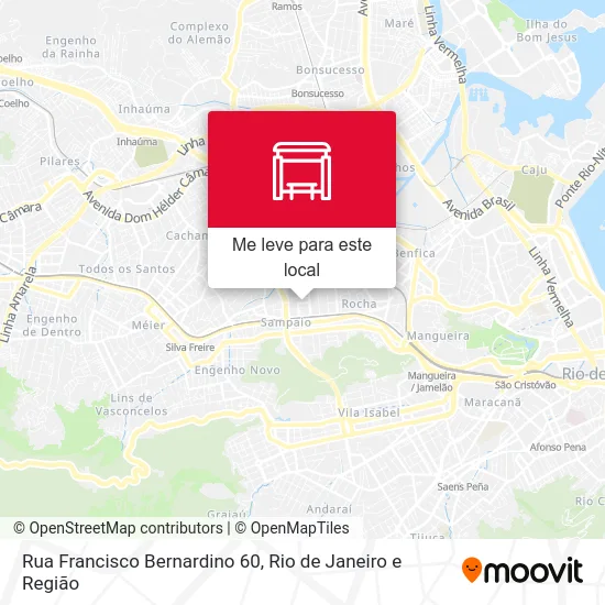 Rua Francisco Bernardino 60 mapa