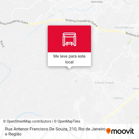 Rua Antenor Francisco De Souza, 210 mapa
