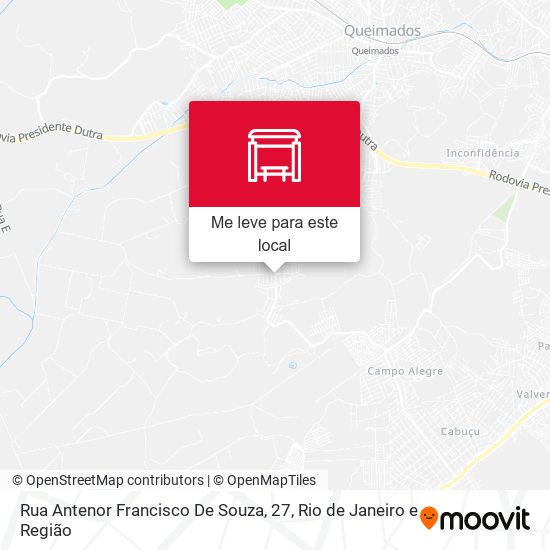 Rua Antenor Francisco De Souza, 27 mapa