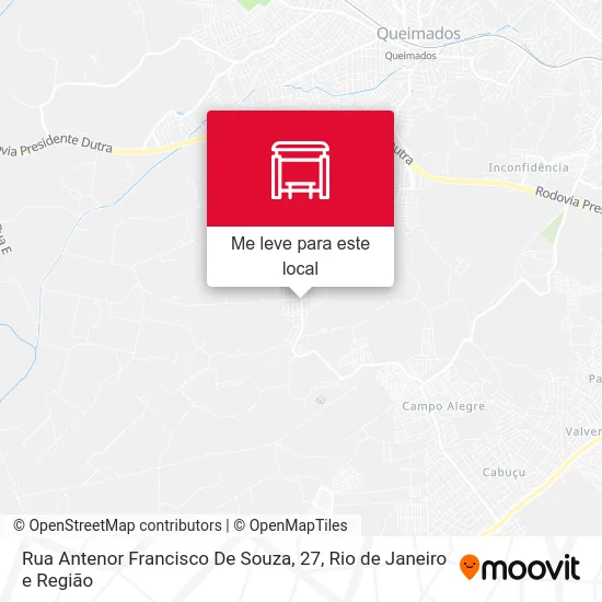 Rua Antenor Francisco De Souza, 27 mapa