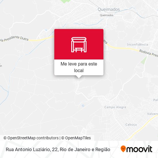 Rua Antonio Luziário, 22 mapa