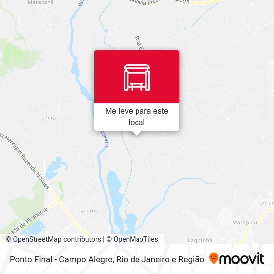 Ponto Final - Campo Alegre mapa