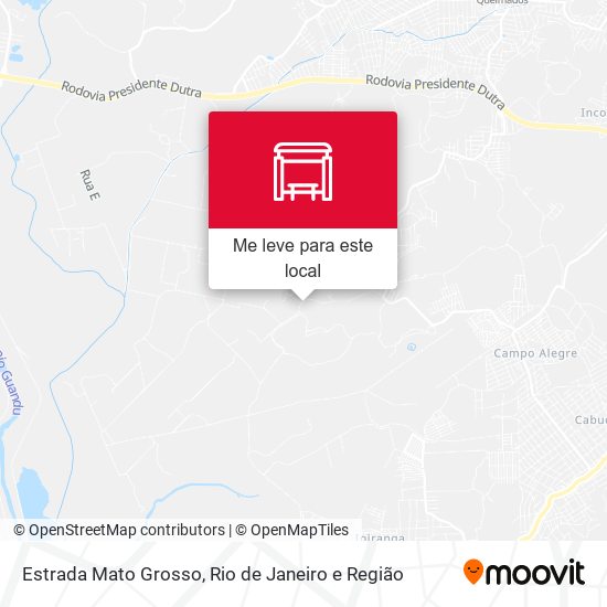 Estrada Mato Grosso mapa