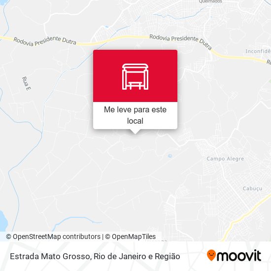 Estrada Mato Grosso mapa